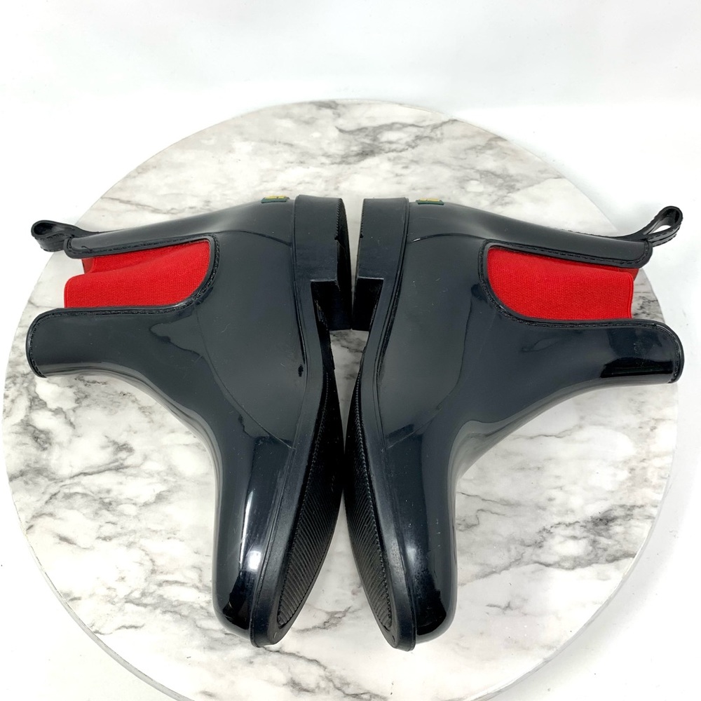 Lauren Ralph Lauren Tally Chelsea Rain Booties 6 Academic Preppy Classic Neural - Picture 7 of 13